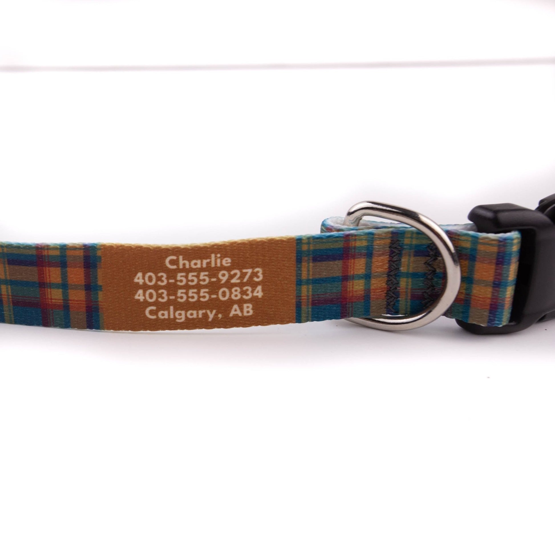 Harvest Plaid Dog Collar - North Range Dogs