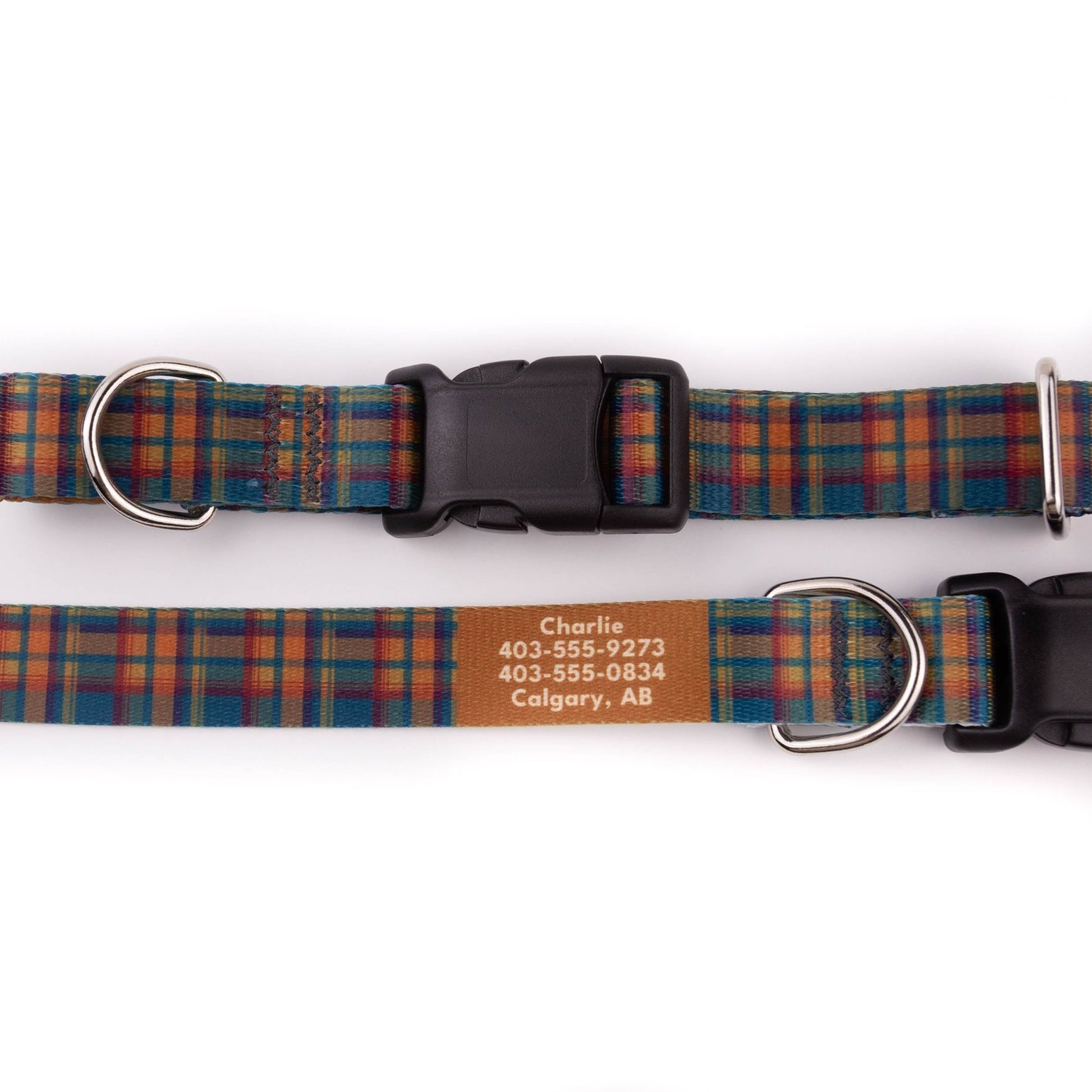 Harvest Plaid Dog Collar - North Range Dogs