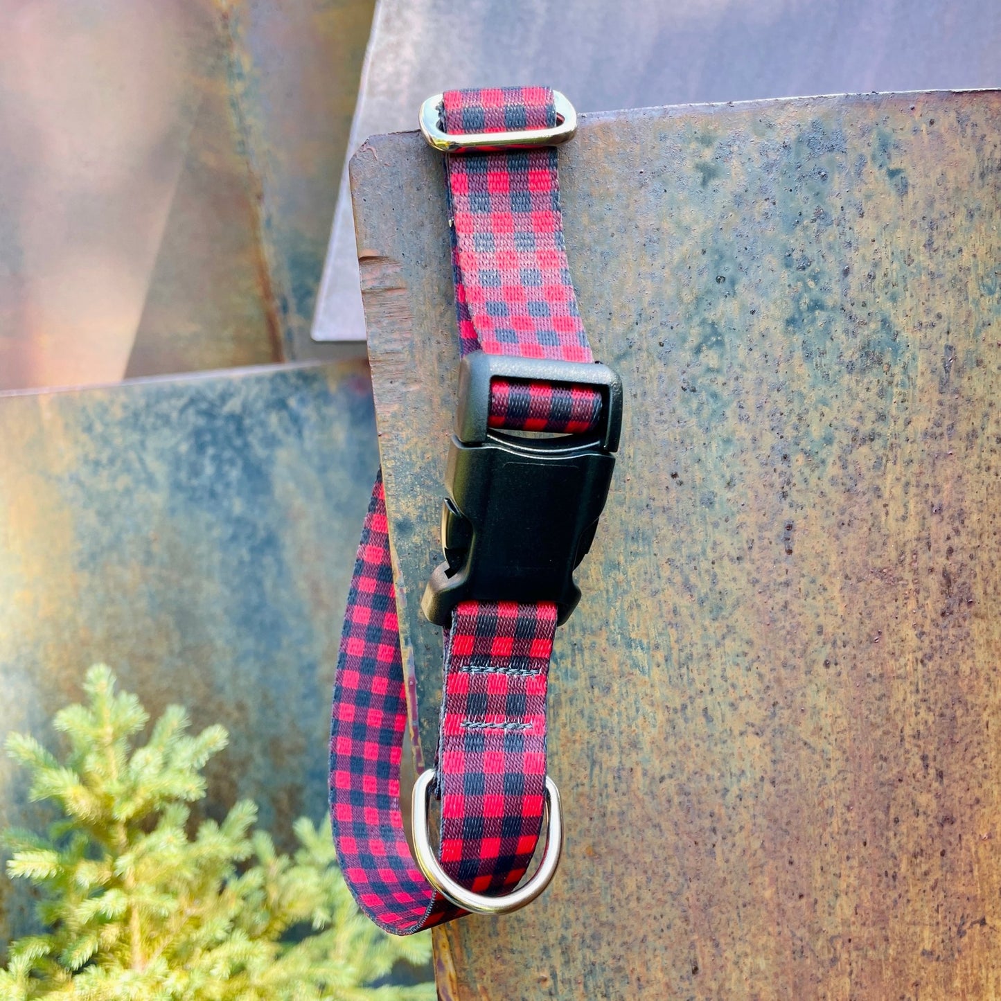 Buffalo Plaid Dog Collar - North Range Dogs