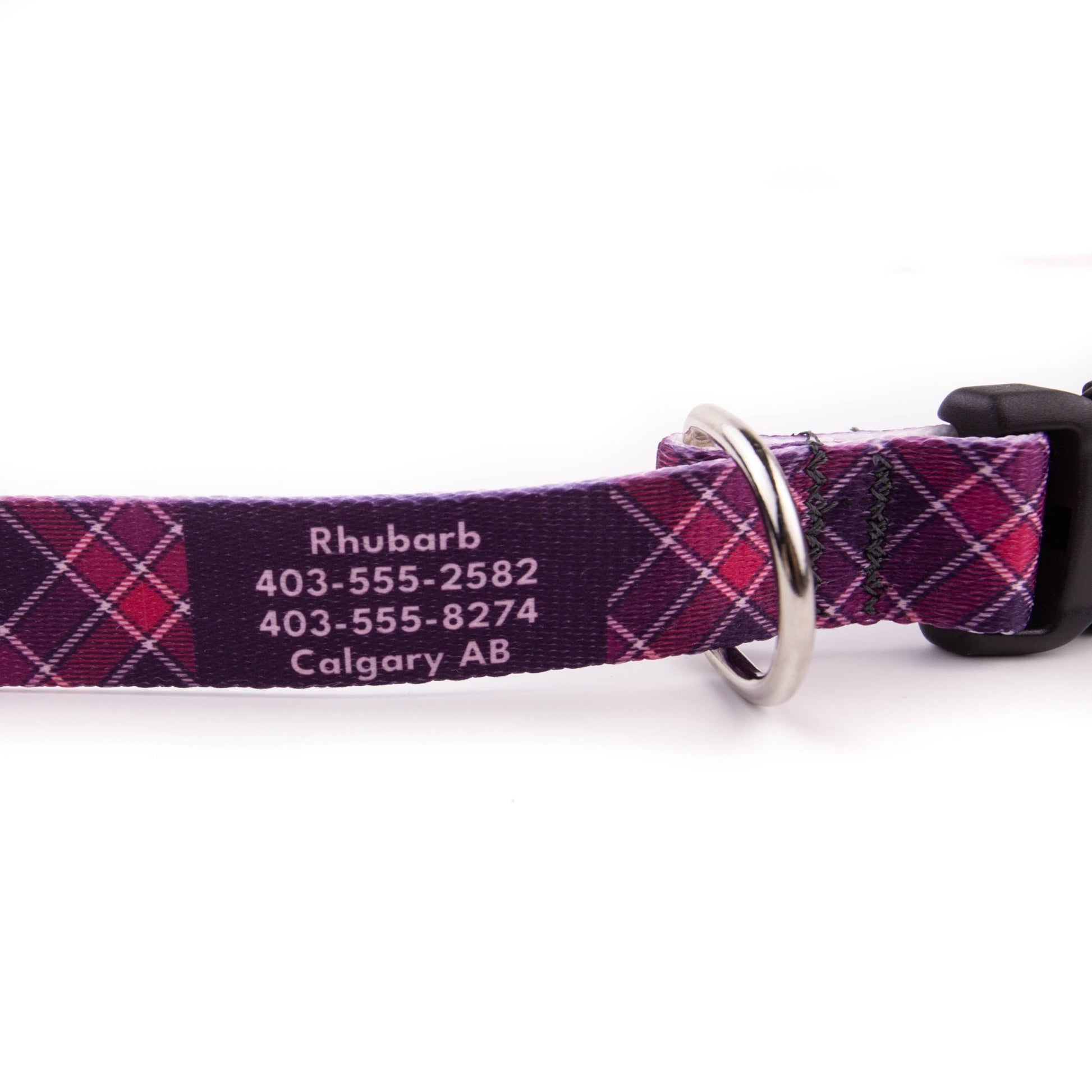 Purple Plaid Dog Collar - North Range Dogs