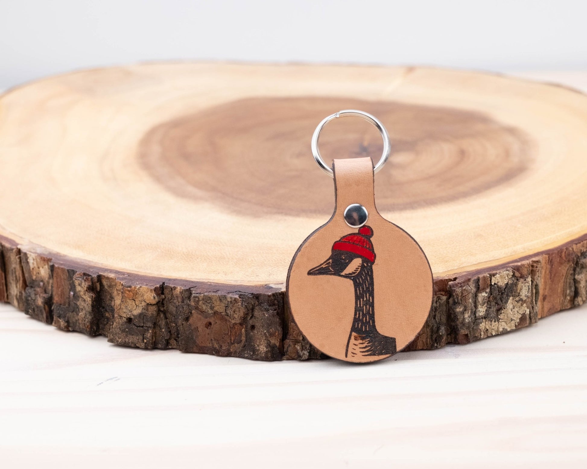 Canada Goose Leather Dog ID Tag - North Range Dogs