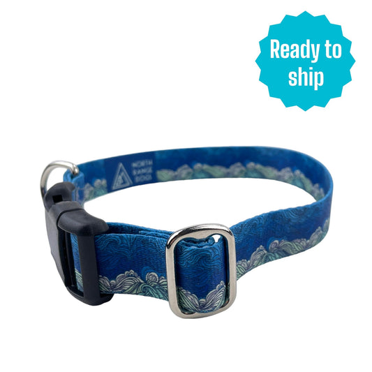 Waves Collar (Med) Ready to ship - North Range Dogs
