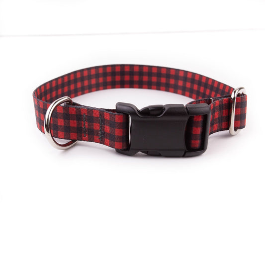 Buffalo Plaid Dog Collar - North Range Dogs