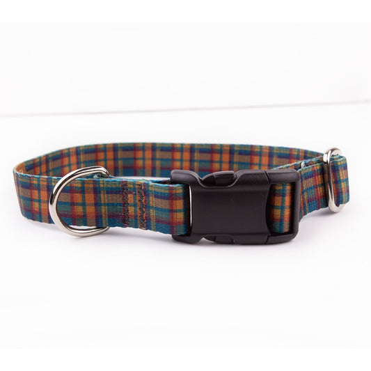 Harvest Plaid Dog Collar - North Range Dogs