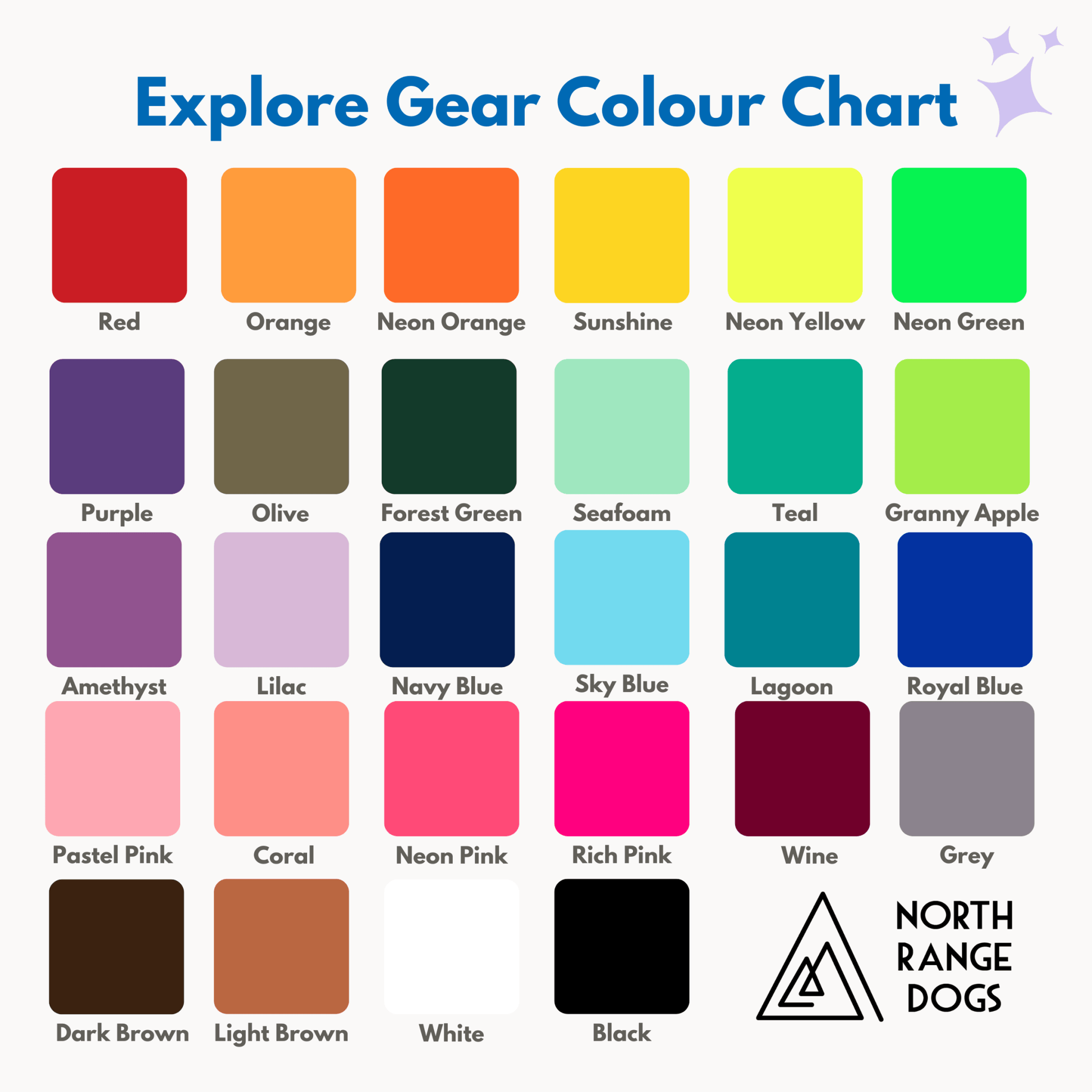 Explore Leash (3/4" wide) Various Lengths and Colours RTS - North Range Dogs
