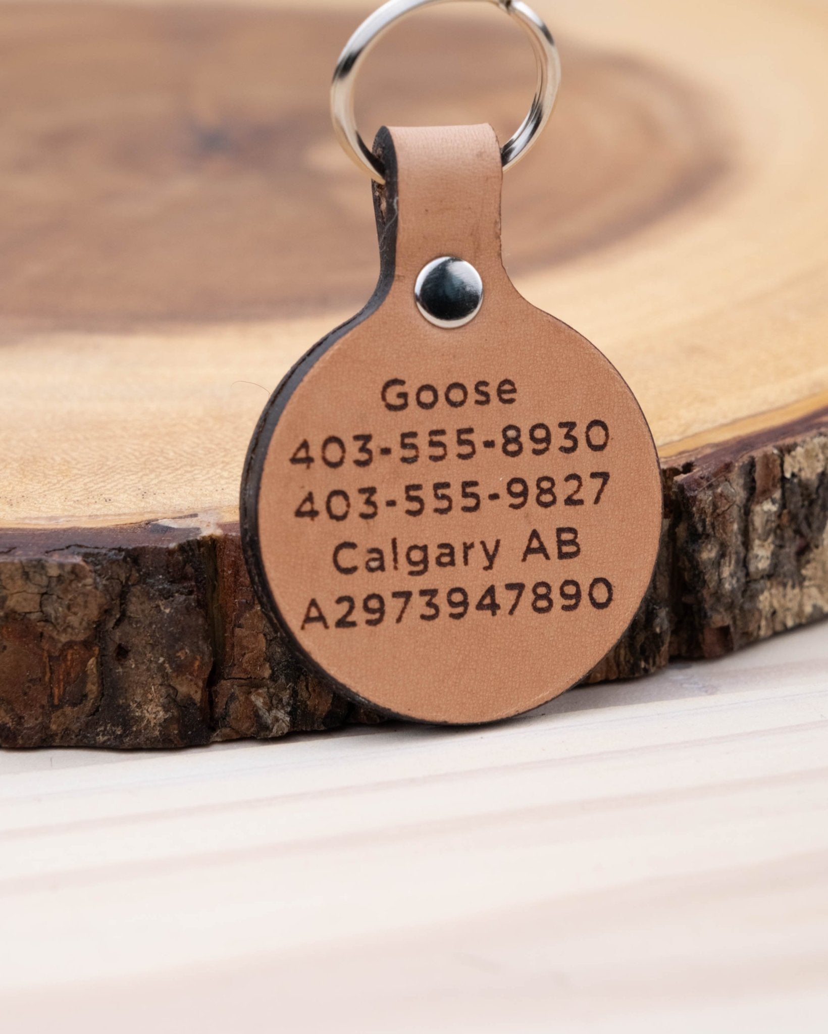 Moose Leather Dog ID Tag - North Range Dogs