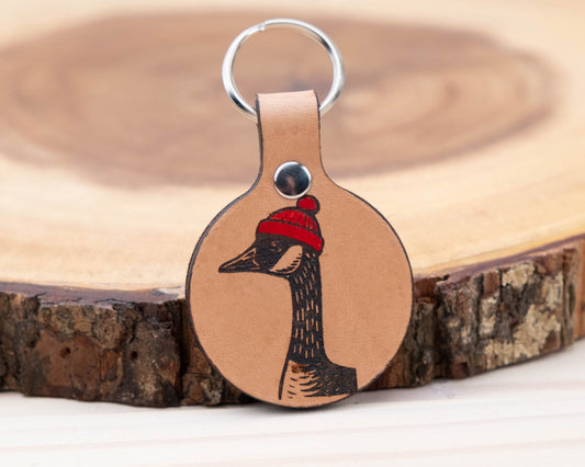 Canada Goose Leather Dog ID Tag - North Range Dogs