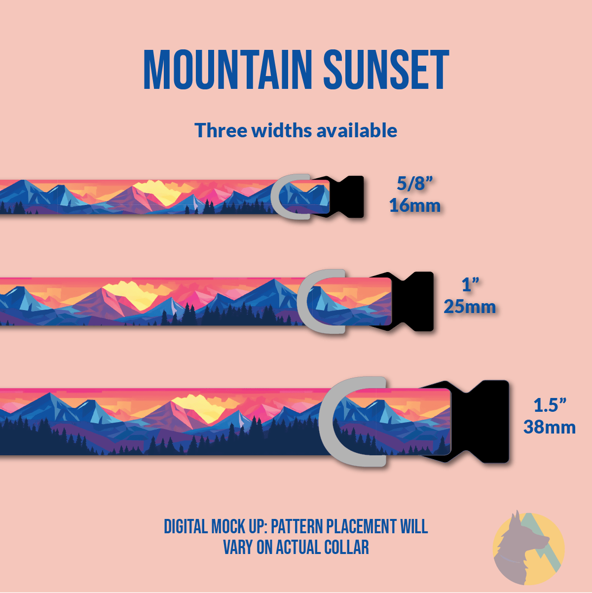 Mountain Sunset Collar - North Range Dogs