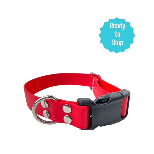 Red Explore Collar (Small) Ready to ship - North Range Dogs
