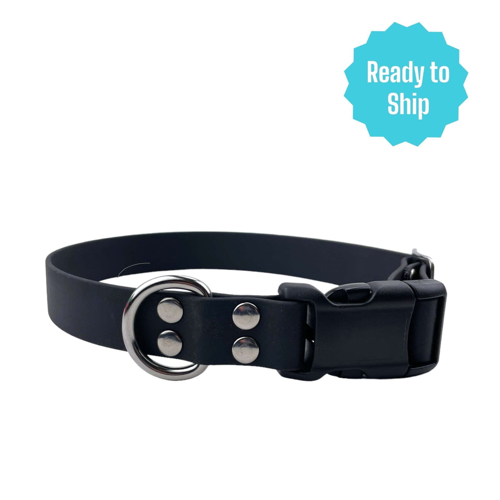 Black Explore Collar (Med) Ready to ship - North Range Dogs