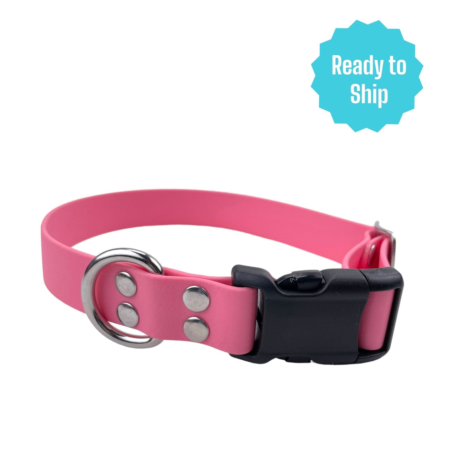 Pastel Pink Explore Collar (Med) Ready to ship - North Range Dogs